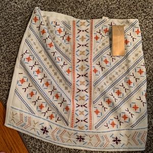 Francescas mini printed skirt